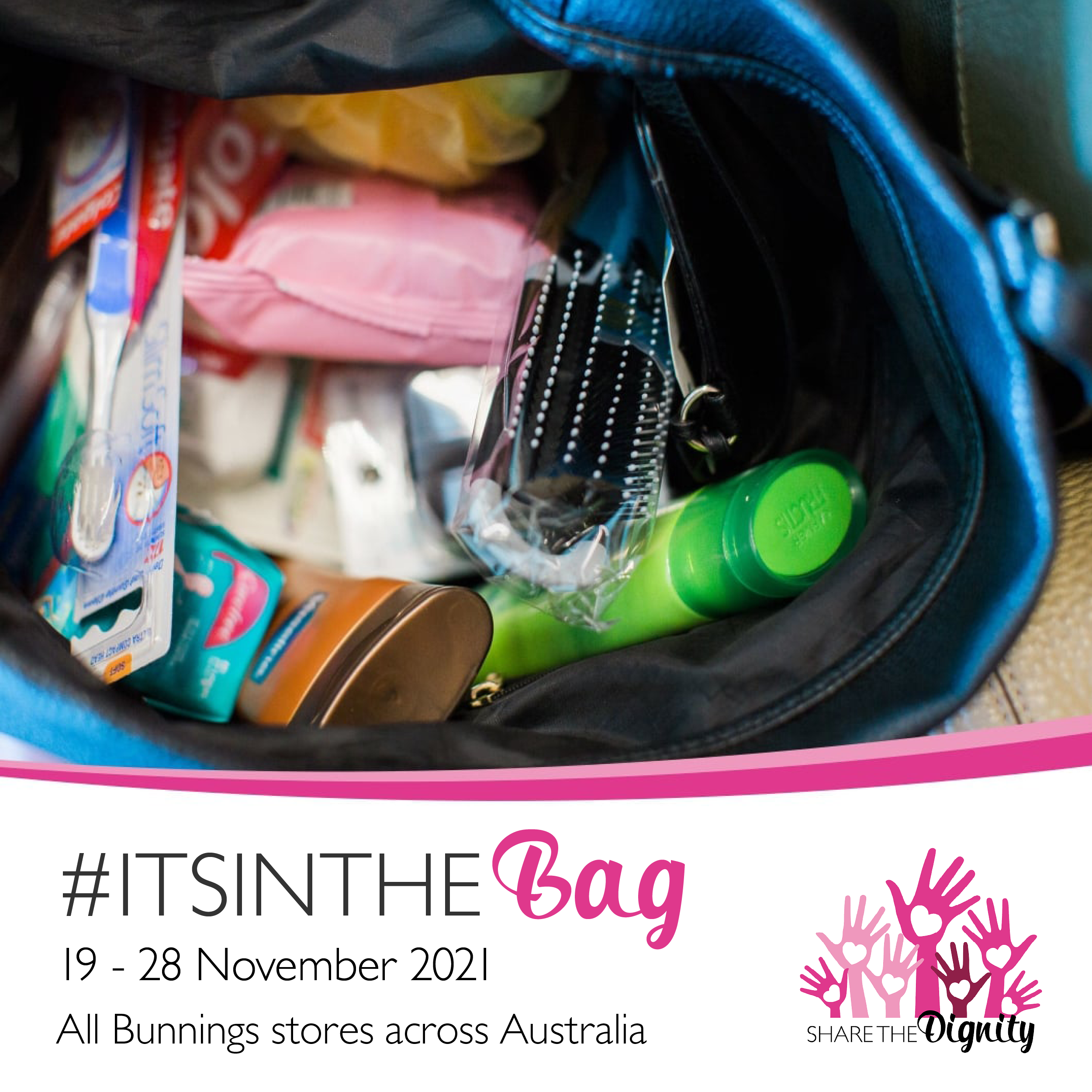 #ItsInTheBag social tile 2021