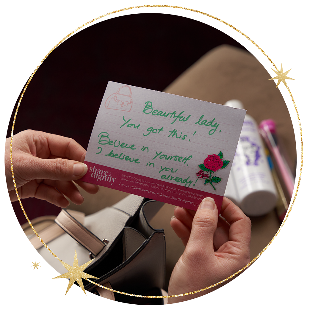 Write a message of hope to include in your donated bag Write a message of hope to include in your donated bag