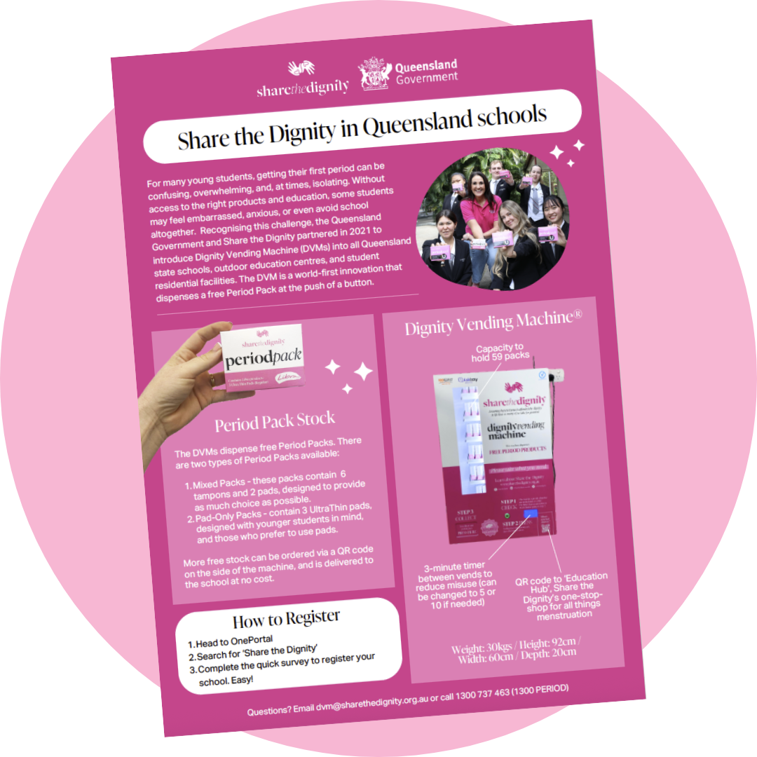 Share the Dignity in Queensland Schools